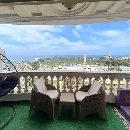 Sea And Montaza Palace View 2 Bedrooms Apartment Alexandria,2 Full Bathrooms, With 2 Ac And 1 Stand Fan, Free Wifi , Available All Year Days With 3 Heavy Blankets Exterior photo