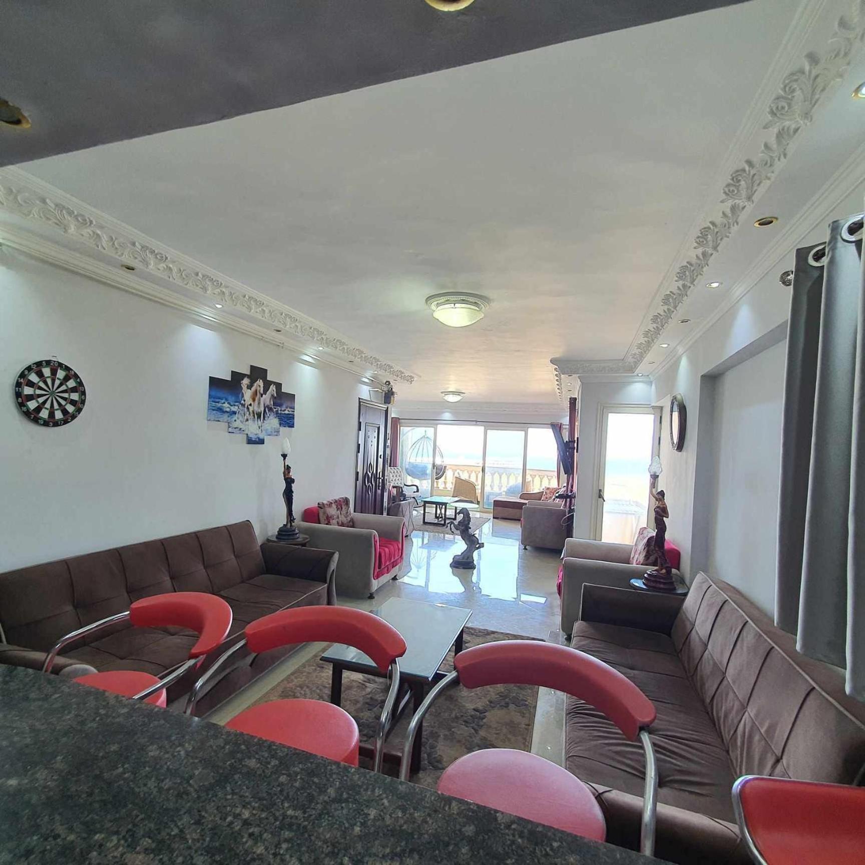 Sea And Montaza Palace View 2 Bedrooms Alexandria,2 Full Bathrooms, With 2 Ac And 1 Stand Fan, Free Wifi , Available Year Days With 3 Heavy Blankets * Alexandria