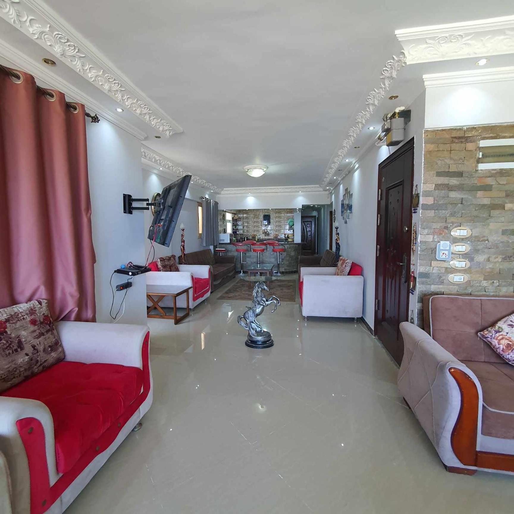 Apartment Sea And Montaza Palace View 2 Bedrooms Alexandria,2 Full Bathrooms, With 2 Ac And 1 Stand Fan, Free Wifi , Available Year Days With 3 Heavy Blankets *